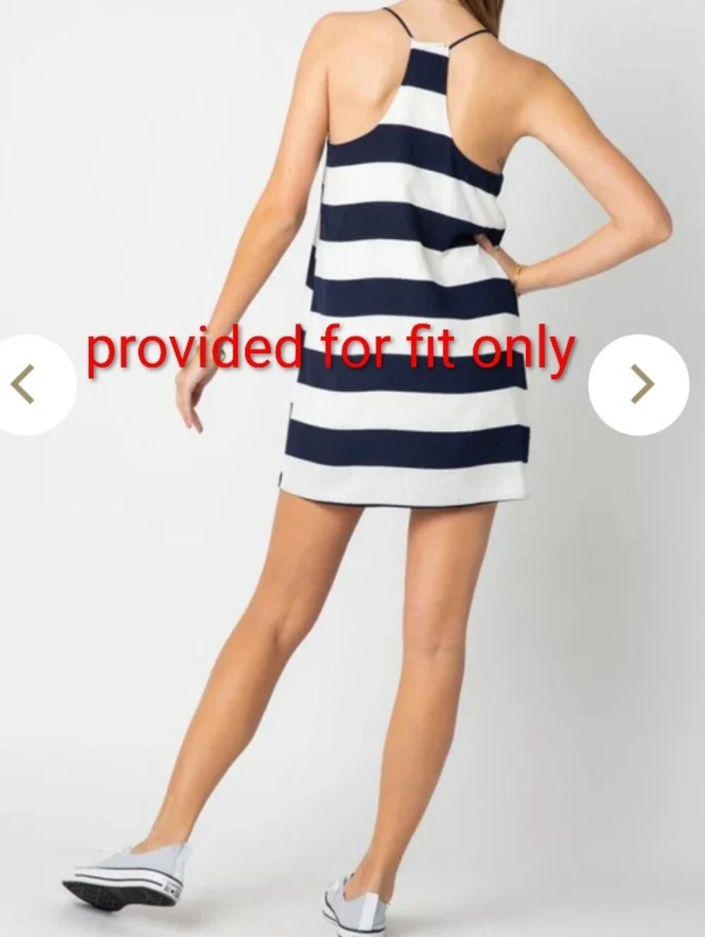 J. Crew Nautical Sailorcore Slip Racerback Dress Navy Blue & White Stripes Woven
